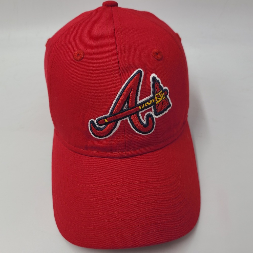 Women Atlanta Braves Hat Strapback New Era 9Forty Red MLB Baseball Tomahawk Logo
